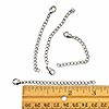 Silver necklace and bracelet chain extenders with lobster clasps, 3-inch jewelry extension chains and necklace lengtheners for sale
