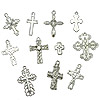 Cross Charms - Crosses for Jewelry Making - Assorted Silver Cross Charms - Assorted Jewelry Crosses