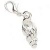 Lobster Clasp Charm - Spiral Shell - Jewelry Charm