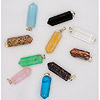 Gemstone Points  with Loop Mount - Jewelry Findings - Necklace Charms - Gemstone Necklace Dangles