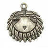 Native American Jewelry Pendant - Shield Pendant - Pewter Colored Jewelry Charm - Shield