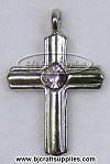 Birthstone Cross Pendants - Birthstone Cross Charms