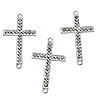 Rhinestone Cross Jewelry Connectors - Silver rhinestone cross jewelry connectors, bracelet connectors, cross bracelet connector, pendant connectors and Christian jewelry findings