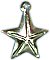 Silver tone Western star bracelet charms, small stamped metal stars for cowboy, cowgirl and Western jewelry making