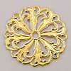 Aluminum Flat Round Filigree - Flat Filigree -- Round -- Gold