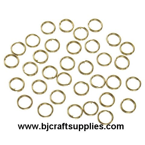 Goldtone Jump Rings - Split Jump Rings - Jewelry Jump Rings