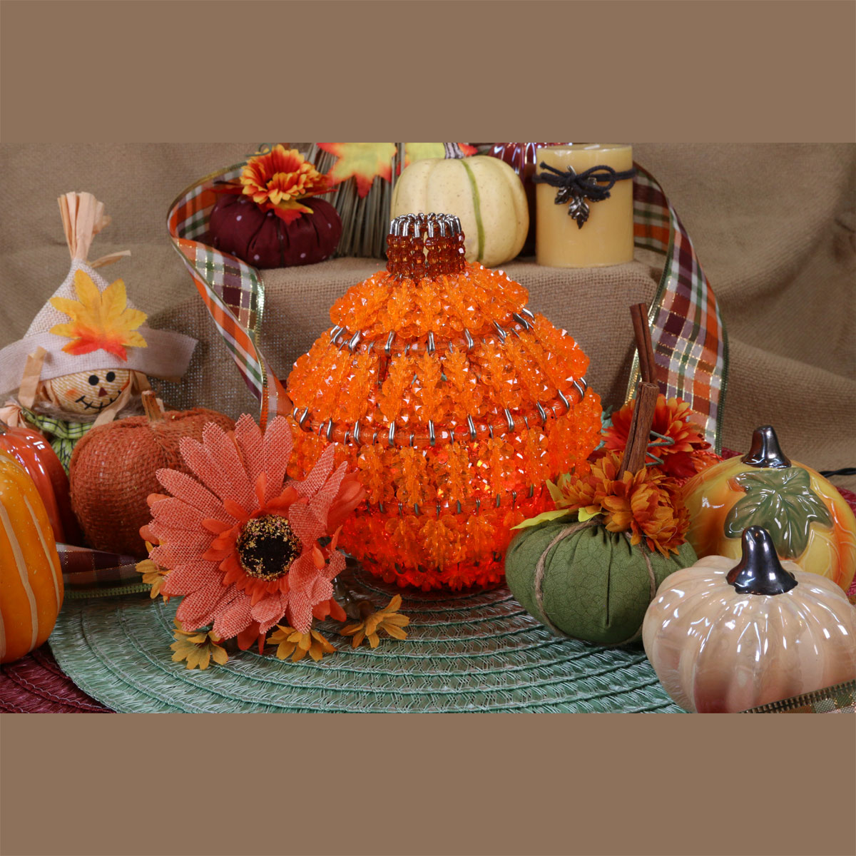 Craft Kit - Holiday Craft Kit - Beaded Craft Kit - Fall Decorating