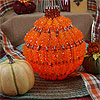 Beaded Pumpkin Kit - PATTERN ONLY - Beading Patterns - Craft Patterns - Holiday Craft Patterns - Beaded Craft Pattern - Fall Decorating