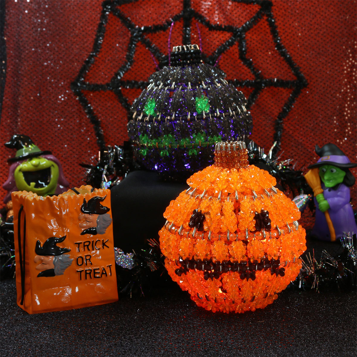 Craft Kit - Holiday Craft Kit - Beaded Craft Kit - Halloween Decorating