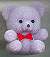 Mini Flocked Teddy Bears with Bow Tie - Miniature 1-inch Teddy Bears for Decorations and Crafts