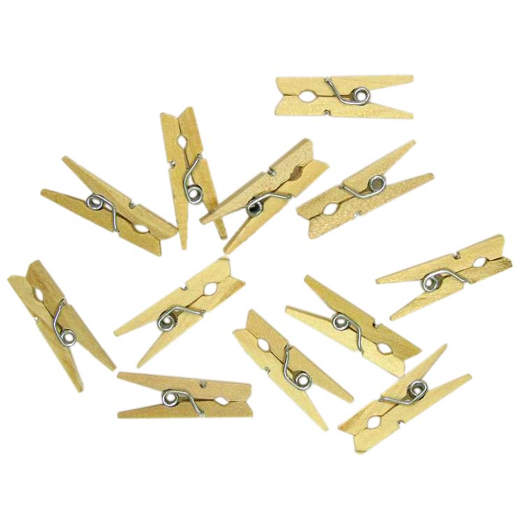 Wooden Craft Supplies - Miniature Clothespins - Wooden Clothespins - Miniature Wooden Clothespins