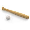 Miniature Wood Baseball Bat and Ball - Mini Baseball Bat and Ball