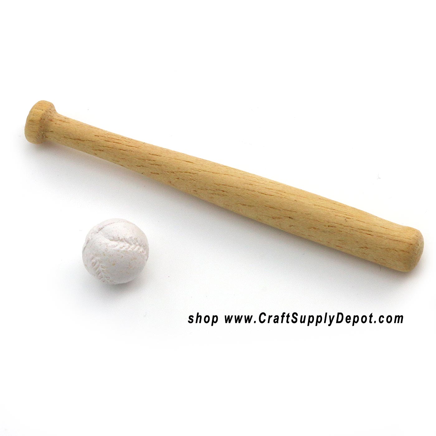 Miniature Wood Baseball Bat and Ball - Mini Baseball Bat and Ball