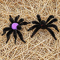Easy To Make Halloween Spiders - Free Halloween Craft Instructions