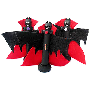 Halloween Clothespin Vampire Bats Craft Instructions