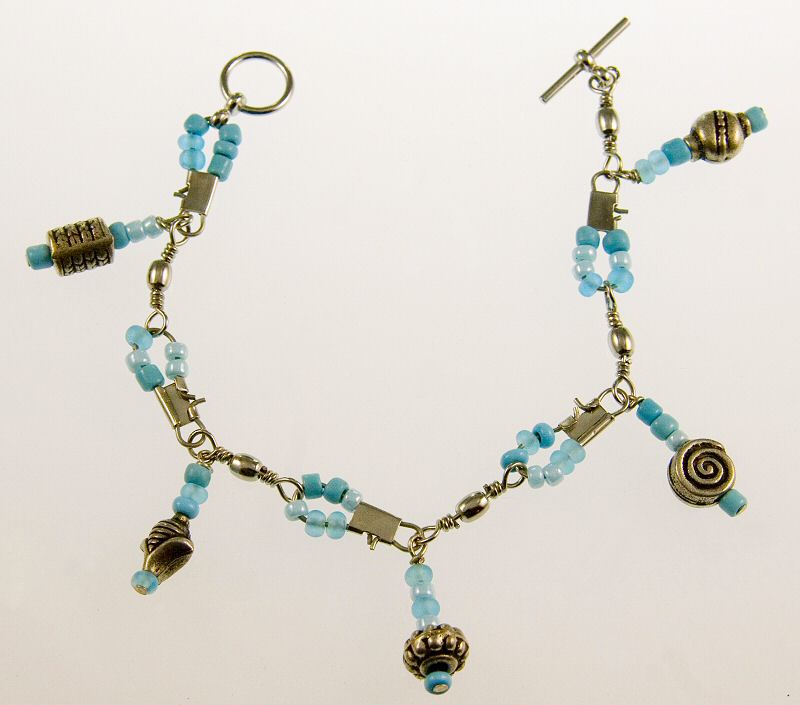 Original Bracelet using Snap Swivels and E-Beads