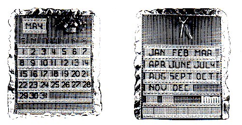 Plastic Canvas Perpetual Calendar