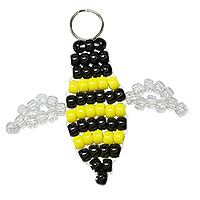 Beaded Bumble Bee Key Chains