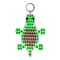 Beaded Turtle Key Chains