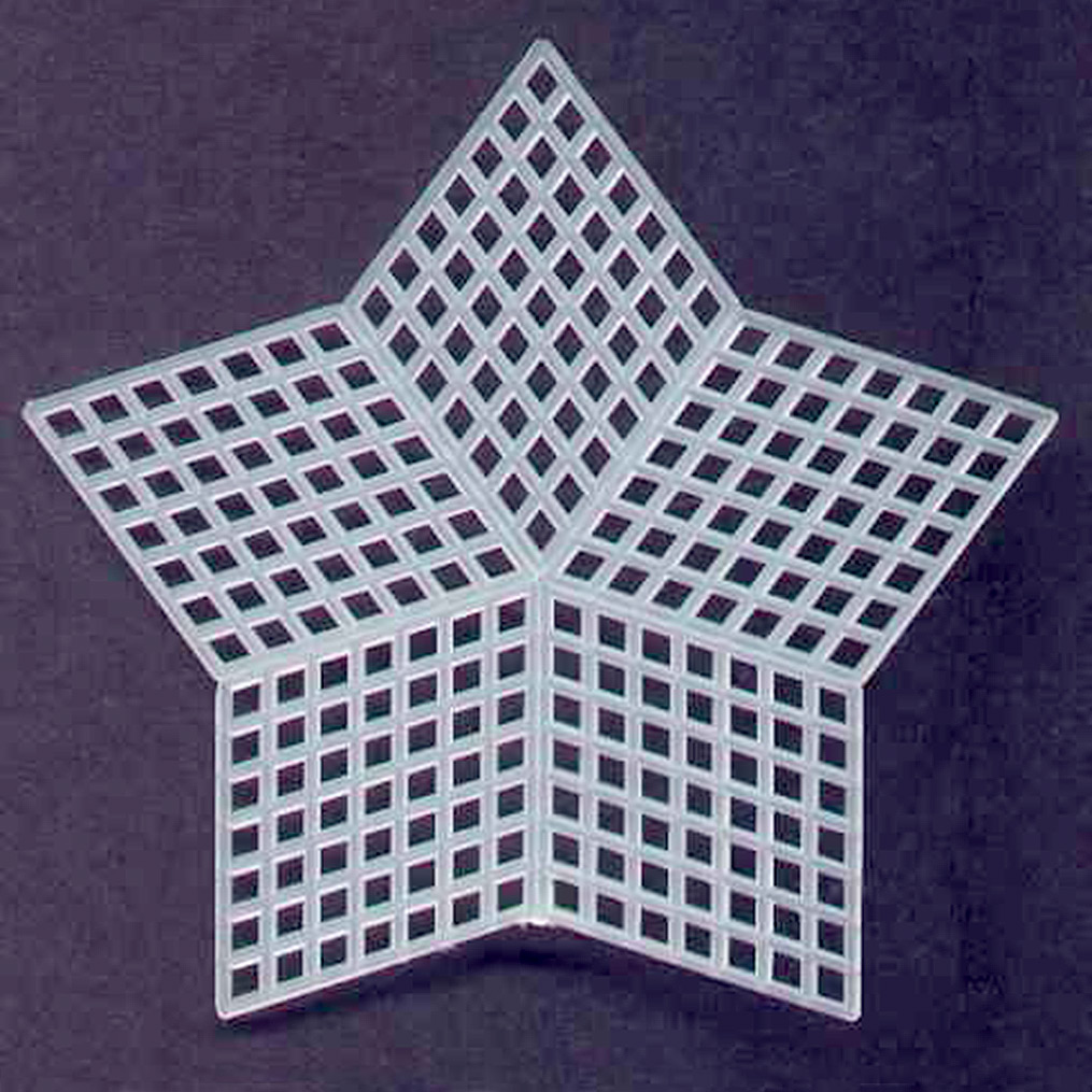 Plastic Canvas Shaped Star - Mesh Star Shape