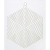 Hexagon shaped 7 count plastic canvas for crafts and needle art.