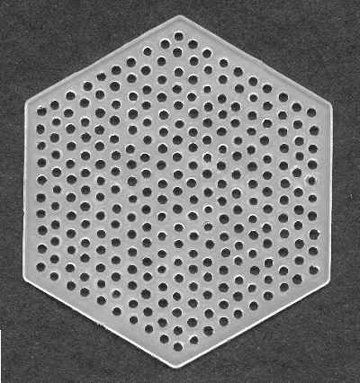 7 count plastic canvas hexagon shape for craft projects