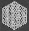 7 count plastic canvas hexagon shape for craft projects