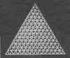Mesh Plastic Canvas - Triangle shaped plastic canvas for crafts and needle art.
