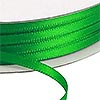 Satin ribbon for weaving pony beads into a Christmas tree ornament.