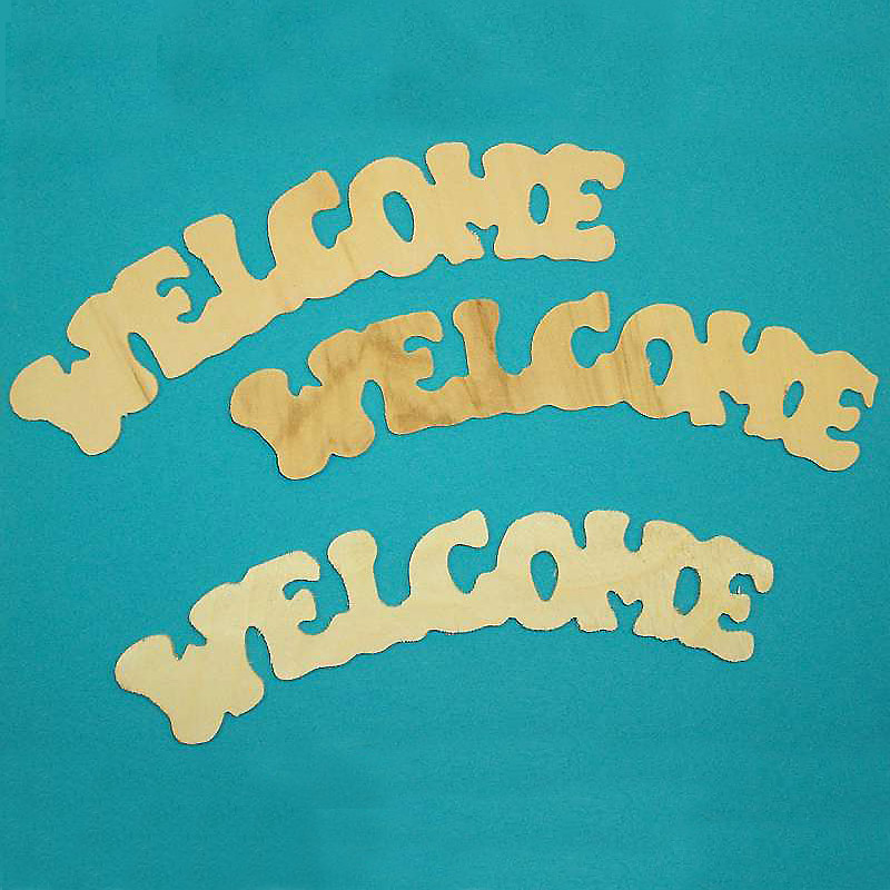 Wooden Cutout "Welcome" - Wooden Cutouts for Crafts