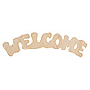 Unfinished Wood Welcome Cutout - Wooden Cutout "Welcome" - Wooden Cutouts for Crafts