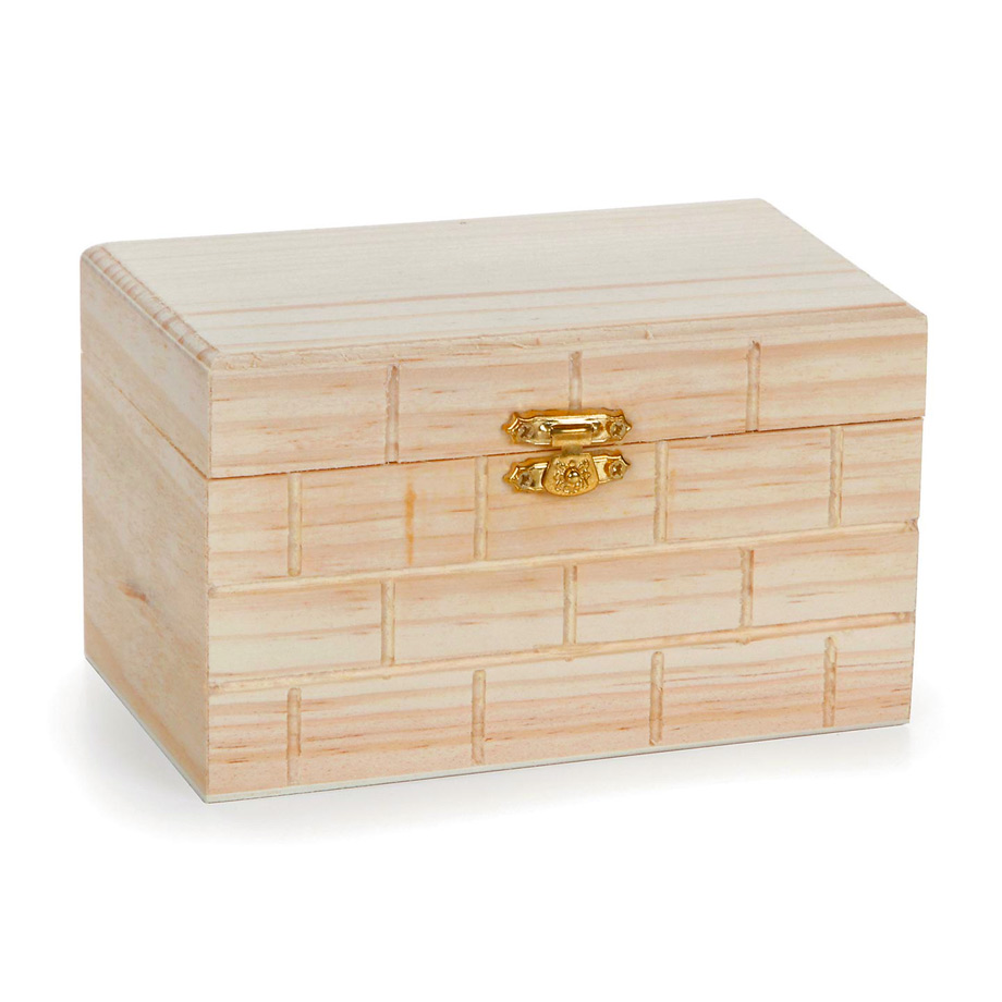 Wooden Box with Lid - Hinged Wooden Box - Small Wooden Box with Lid