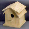 Unfinished Bird House - Unfinished Wooden Bird House - Bird House