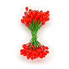 Floral Stamens - Artificial Flower Stamens - Red Holly Berry Stamens - Floral Supplies - Artificial Stamens - Faux Stamens - Flower Making Supplies