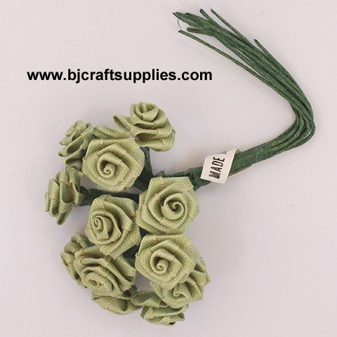 Satin Ribbon Roses - Floral Supplies