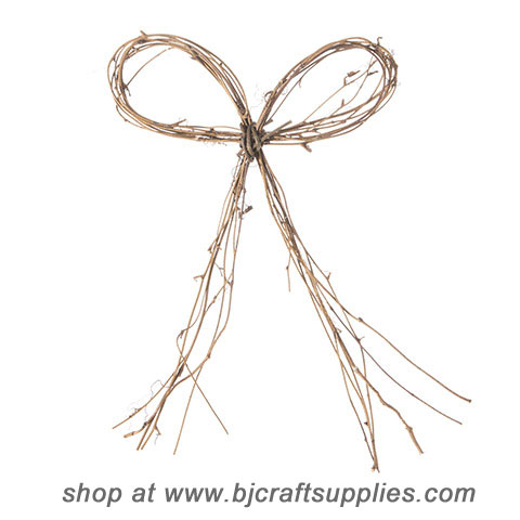 Wreath Supplies - Wreath Making Supplies - Grapevine Wreath Bow - Twig Wreath