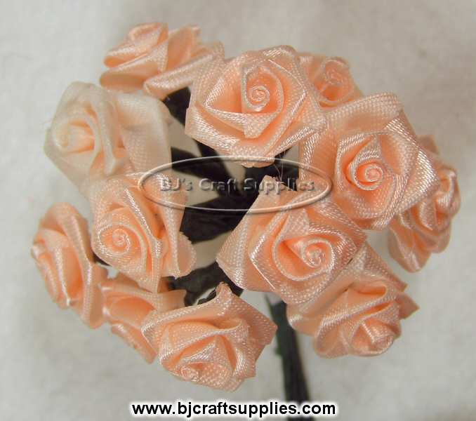 Satin Ribbon Roses - Floral Supplies