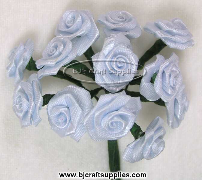 Satin Ribbon Roses - Floral Supplies