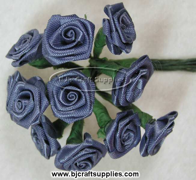 Satin Ribbon Roses - Floral Supplies