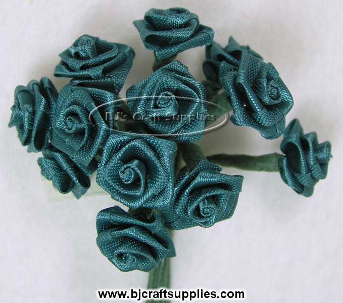 Satin Ribbon Roses - Floral Supplies
