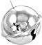 Large Jingle Bells w/Hanger - Craft Bells - Large Jingle Bells - Silver Jingle Bells - Craft Jingle Bells - Craft Bells