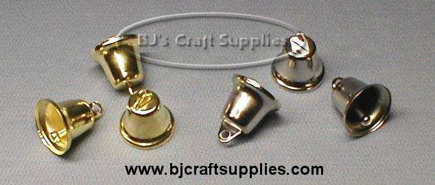 Craft Bells Arts & Crafts 18 Silver & Gold Liberty Jingle Bells for Crafts 