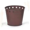 Rustic Pail with Stars - Galvanized Pail - Rustic Pail - Mini Bucket - Metal Bucket