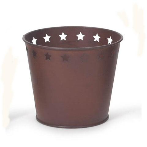 Galvanized Pail - Rustic Pail - Mini Bucket - Metal Bucket