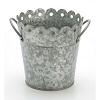 Scallop Design Pail - Metal Bucket