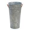 French Bucket - Gray Zinc - Tin Bucket - Tin Pail - Planter Bucket - Zinc Tin Bucket - French Bucket