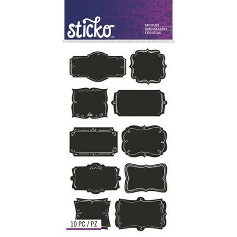 Chalkboard Stickers - Organization Labels - Chalk Frames - Label Stickers