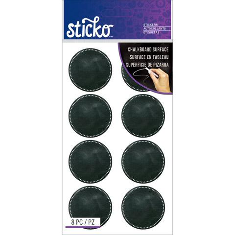 Chalkboard Stickers - Organization Labels - Chalk Circles - Label Stickers