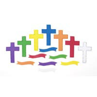 Foam Cross Stickers - Foam Stickers