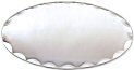 Oval Mirror - Scalloped Craft Mirror - Beveled Glass Craft Mirror